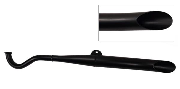 Auspuff Sidepipe 28mm schwarz